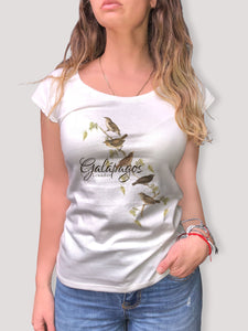 Camiseta 100% algodón "Pinzones de Galápagos"