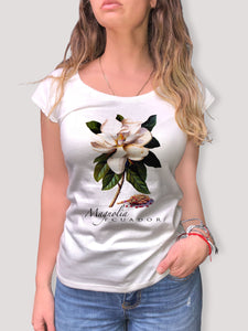 Camiseta 100% algodón "Magnolia"
