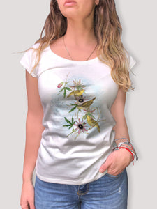 Camiseta 100% algodón "Canario María"
